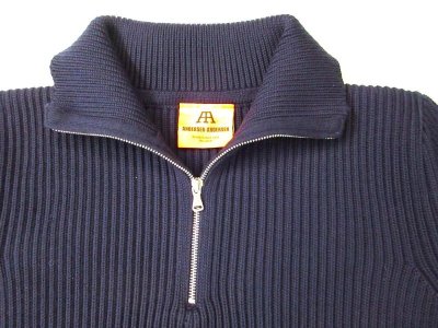 画像3: アンデルセン-アンデルセン   THE NAVY ハーフジップセーター　  　NAVY BLUE