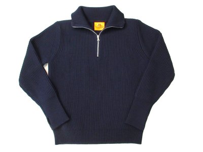 画像1: アンデルセン-アンデルセン   THE NAVY ハーフジップセーター　  　NAVY BLUE