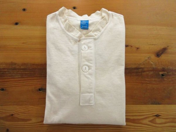 画像1: GOOD ON　L/S HVY    HENLEY TEE           　　P-NATURAL (1)