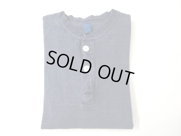 画像1: GOOD ON　L/S HVY    HENLEY TEE           　　P-NAVY (1)
