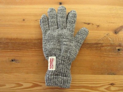 画像1: NEWBERRY KNITTING    Lined Rag Wool Glove         CHARCOAL