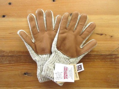 画像3: NEWBERRY KNITTING    Lined Rag Wool Glove         OATMEAL