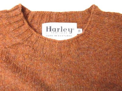 画像2: HARLEY OF SCOTLAND　　　PURE NEW WOOL クルーネックセーター 　   SIENNA