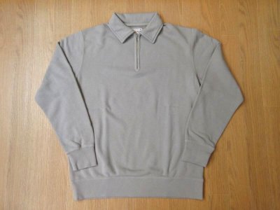 画像1: FELCO   10oz LT WEIGHT TERRY  HALF ZIP  SWEAT           LT.GREY