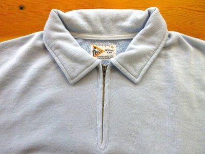 画像2: FELCO   10oz LT WEIGHT TERRY  HALF ZIP  SWEAT           SAX