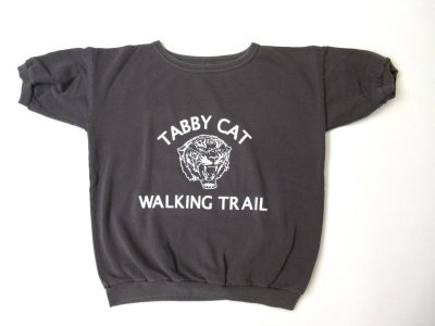 画像1: MIXTA    　S/S プリント スウェット　　　　TABBY CAT(VINTAGE BLACK)