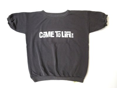 画像1: MIXTA    　S/S プリント スウェット　　　　LIFE(VINTAGE BLACK)