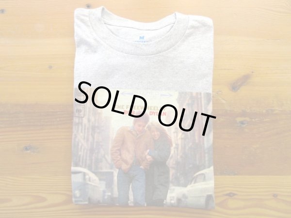 画像1: BLUESCENTRIC    THE FREEWHEELIN' BOB DYLAN  L/S Tシャツ　　　GREY (1)