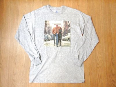 画像1: BLUESCENTRIC    THE FREEWHEELIN' BOB DYLAN  L/S Tシャツ　　　GREY