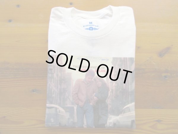 画像1: BLUESCENTRIC    THE FREEWHEELIN' BOB DYLAN  L/S Tシャツ　　　WHITE (1)