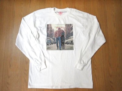 画像1: BLUESCENTRIC    THE FREEWHEELIN' BOB DYLAN  L/S Tシャツ　　　WHITE