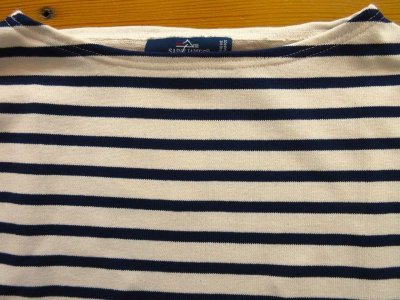 画像3: セントジェームス  　　OUESSANT SHORT SLEEVE      　 ECRU/MARINE