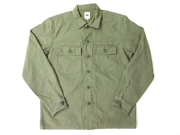 画像1: FOB FACTORY　F2362  FATIGUE SHIRTジャケット　　　  OLIVE (1)