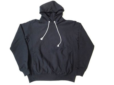 画像1: Good On　 HEAVY PULLOVER HOOD SWEAT         BLACK