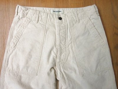 画像2: FOB FACTORY    F0536 C/H FATIGUE PANTS     　　  ECRU