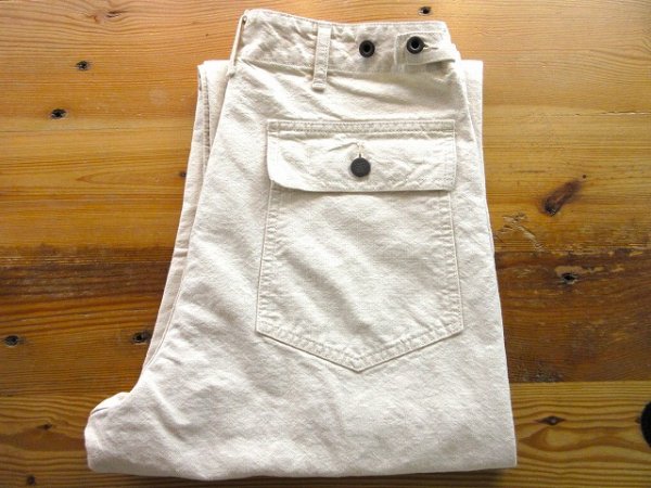 画像1: FOB FACTORY    F0536 C/H FATIGUE PANTS     　　  ECRU (1)