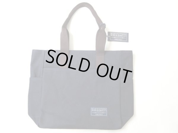 画像1: MANIFATTURA CECCARELLI         TOTE BAG WITH ZIPPER　　NAVY (1)