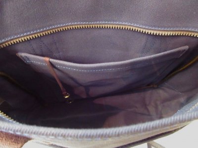 画像2: MANIFATTURA CECCARELLI         TOTE BAG WITH ZIPPER　　NAVY