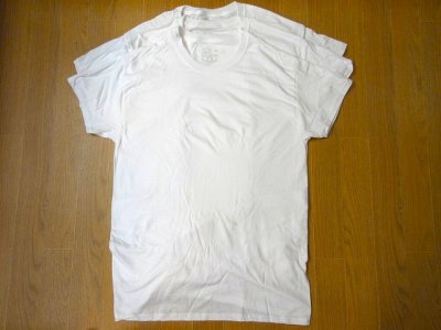 画像1: FRUIT OF THE LOOM    3パック クルーネックTシャツ       ホワイト