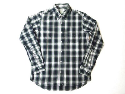 画像1: KEATON CHASE    L/S CLASSIC FIT  BD SHIRTS       BROAD TARTAN CHECK   NAVY/GREEN/WHITE