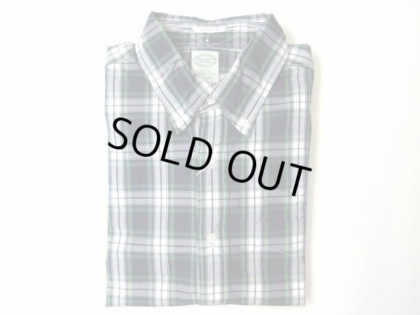 画像1: KEATON CHASE    L/S CLASSIC FIT  BD SHIRTS       BROAD TARTAN CHECK   NAVY/GREEN/WHITE (1)