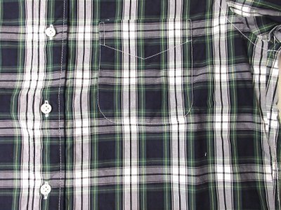 画像3: KEATON CHASE    L/S CLASSIC FIT  BD SHIRTS       BROAD TARTAN CHECK   NAVY/GREEN/WHITE