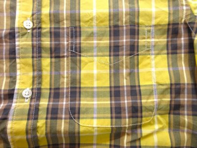 画像3: KEATON CHASE    L/S CLASSIC FIT  BD SHIRTS       BROAD TARTAN CHECK    YELLOW