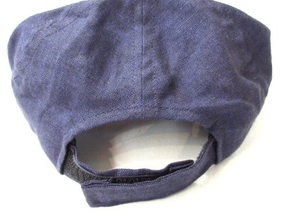 画像2: Au Vrai Chic Britain   Fold Brim Baseball Cap　　　Irish Linen    INDIGO