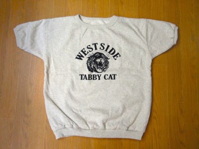 画像1: MIXTA    　S/S プリント スウェット　　　　TABBY CAT(Ash)
