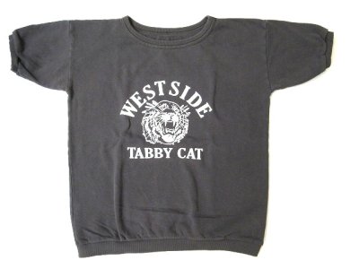 画像1: MIXTA    　S/S プリント スウェット　　　　TABBY CAT(Vintage Black)