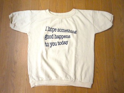 画像1: MIXTA    　S/S プリント スウェット　   　I HOPE(Natural)