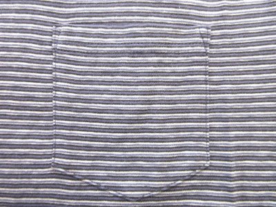 画像2: FELCO   S/S RINGER POCKET TEE   BOYISH STRIPE             Blue--White& Charcoal