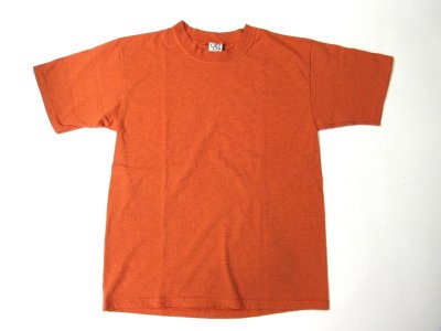 画像1: CAL CRU    MICRO-STRIPE   S/STEE     Garment Dyed       Orange