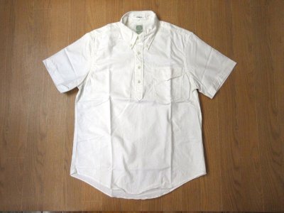 画像1: KEATON CHASE    S/S CLASSIC FIT PULLOVER BD SHIRT  OXFORD      WHITE