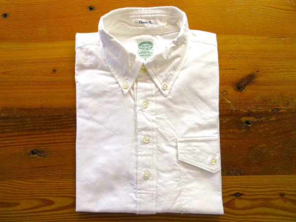 画像1: KEATON CHASE    S/S CLASSIC FIT PULLOVER BD SHIRT  OXFORD      WHITE (1)