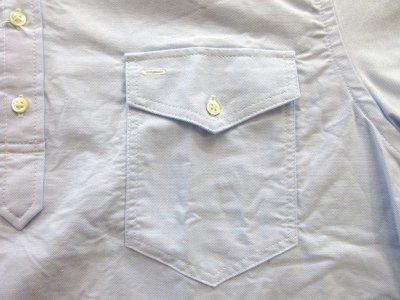 画像3: KEATON CHASE    S/S CLASSIC FIT PULLOVER BD SHIRT  OXFORD      LT BLUE