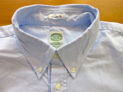 画像2: KEATON CHASE    S/S CLASSIC FIT PULLOVER BD SHIRT  OXFORD      LT BLUE