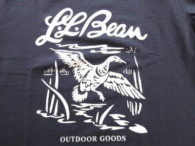 画像2: L.L.Bean   　Men's Japan Fit Lakewashed Organic Cotton Graphic Tee            Carbon Navy