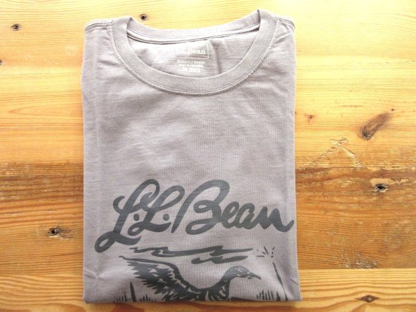 画像1: L.L.Bean    Men's Japan Fit Lakewashed Organic Cotton Graphic Tee            Graphite (1)