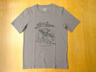 画像1: L.L.Bean    Men's Japan Fit Lakewashed Organic Cotton Graphic Tee            Graphite