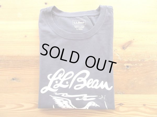 画像1: L.L.Bean   　Men's Japan Fit Lakewashed Organic Cotton Graphic Tee            Carbon Navy (1)
