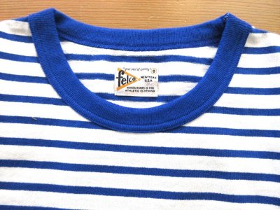 画像3: FELCO       S/S CREW POCKET TEE AMERICAN VINTAGE STRIPE       BLUE×WHITE
