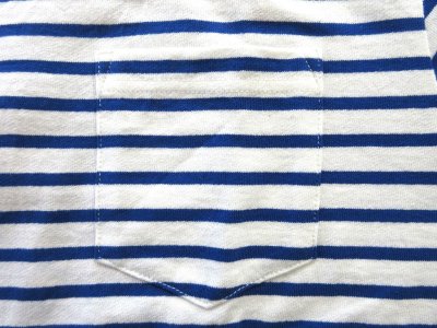 画像2: FELCO       S/S CREW POCKET TEE AMERICAN VINTAGE STRIPE       BLUE×WHITE