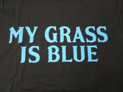 画像2: BLUESCENTRIC    半袖プリントTシャツ　　MY GRASS IS BLUE       BLACK