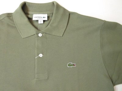画像1: ラコステ　L１２１２半袖ポロシャツ　　BMY (vert khaki)