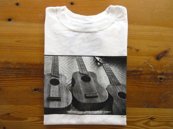 画像1: Good On　3UKULELES   PHOTO プリントSS Tシャツ　　　WHITE (1)