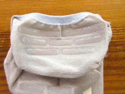 画像1: NISHIGUCHI KUTSUSHITA ハイツイストコットンフットカバー ライトグレー