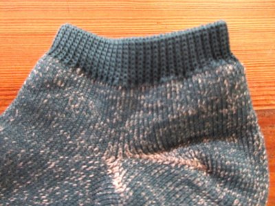 画像2: NISHIGUCHI KUTSUSHITA Sampo リネンコットンパイルアンクレットソックス モスグリーン