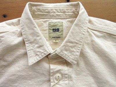 画像3: FOB FACTORY  F3513　 WORK SHIRT　　  ECRU