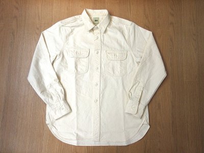 画像1: FOB FACTORY  F3513　 WORK SHIRT　　  ECRU